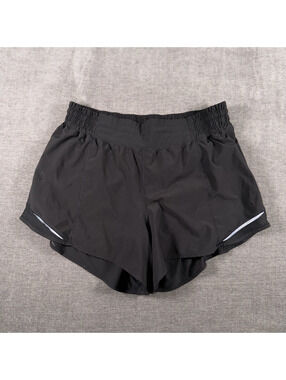 Lululemon Hotty Hot Short Size 12 Black Lined Athletic